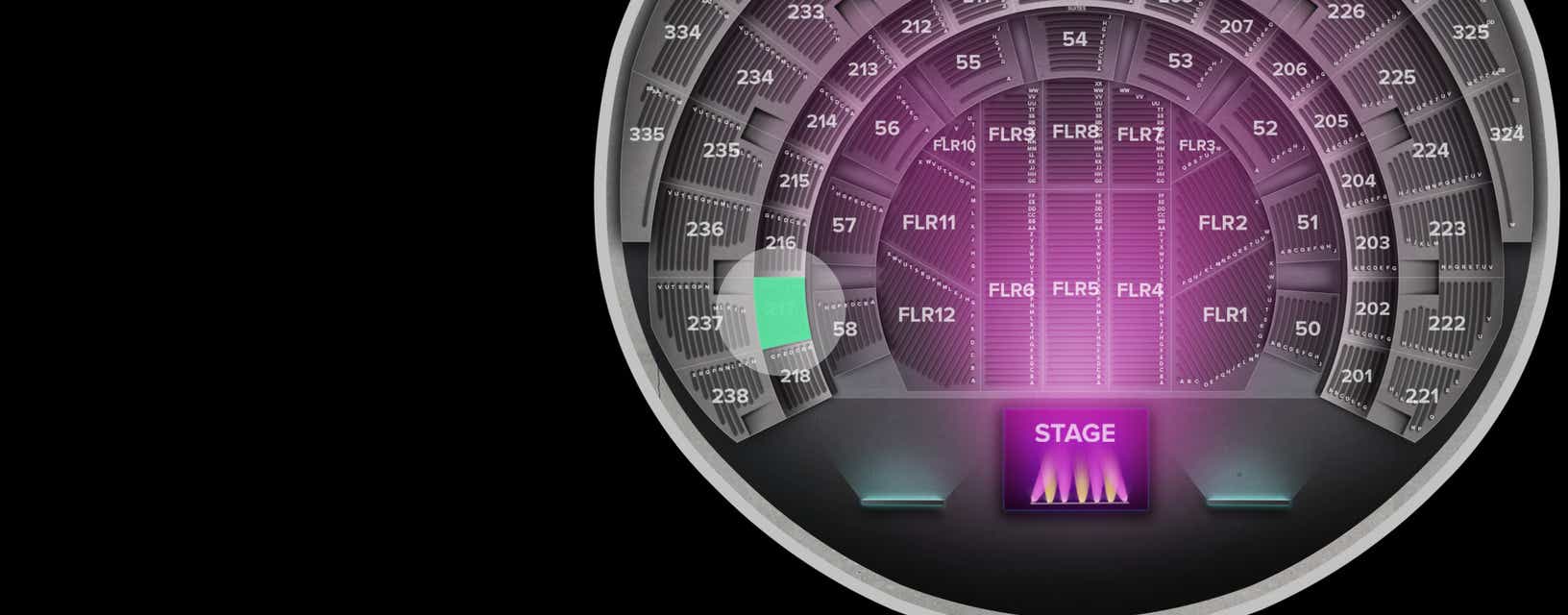 Seat view from Section