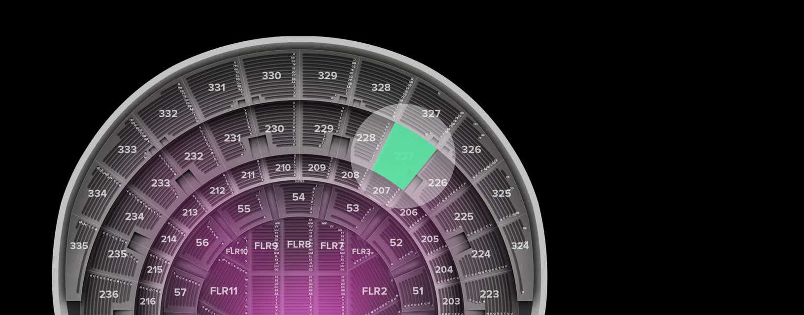 Seat view from Section