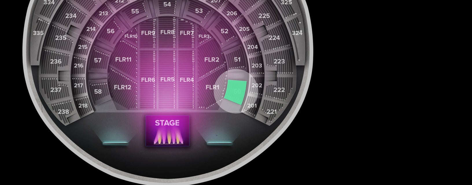 Seat view from Lower