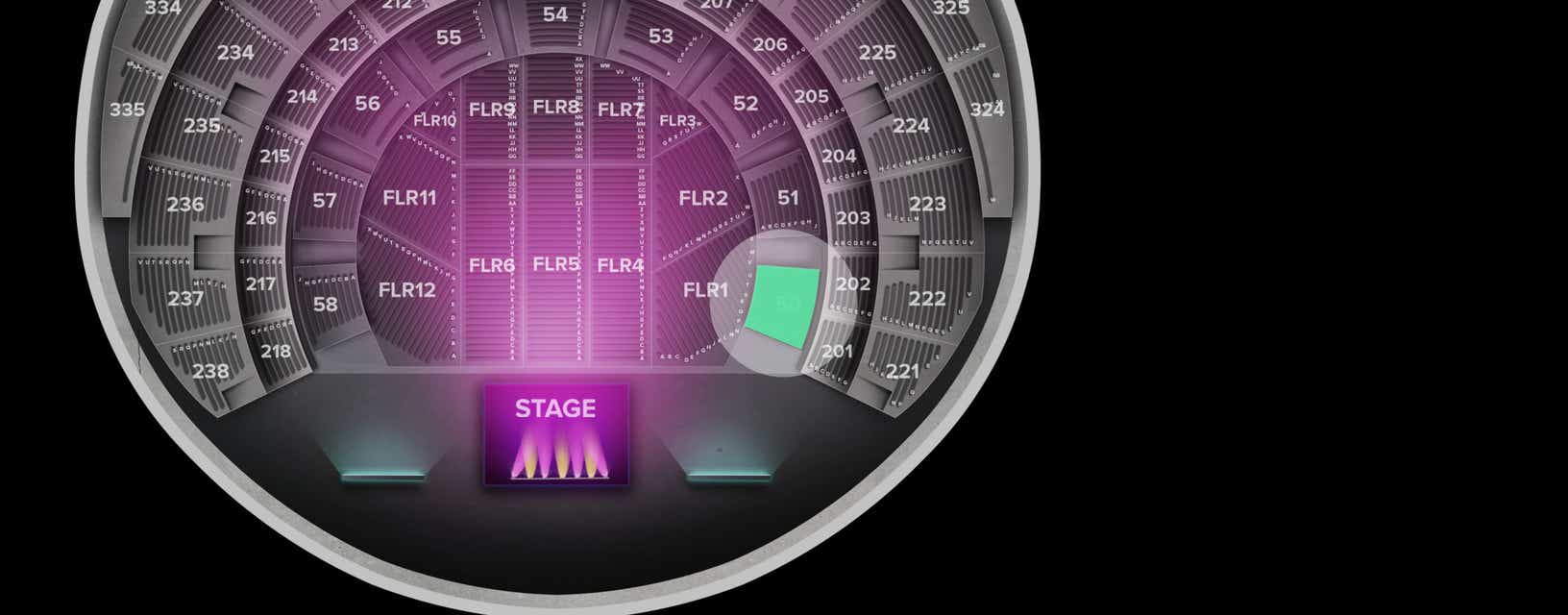 Seat view from Lower