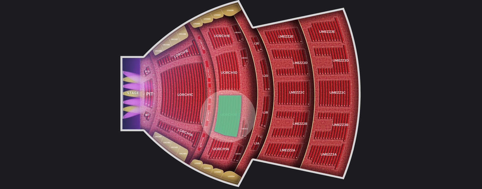 Seat view from 