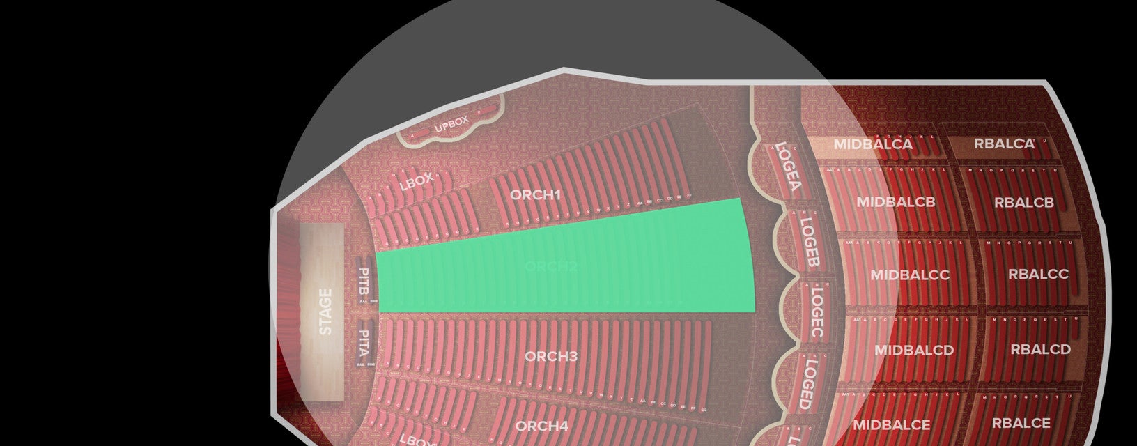 Seat view from Orchestra