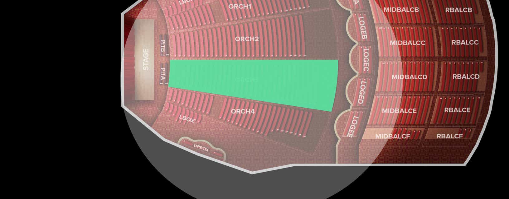 Seat view from Orchestra