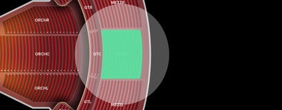 Seat view from Mezzanine