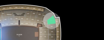 Seat view from 211