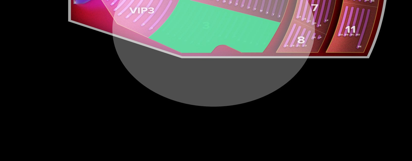 Seat view from Lower