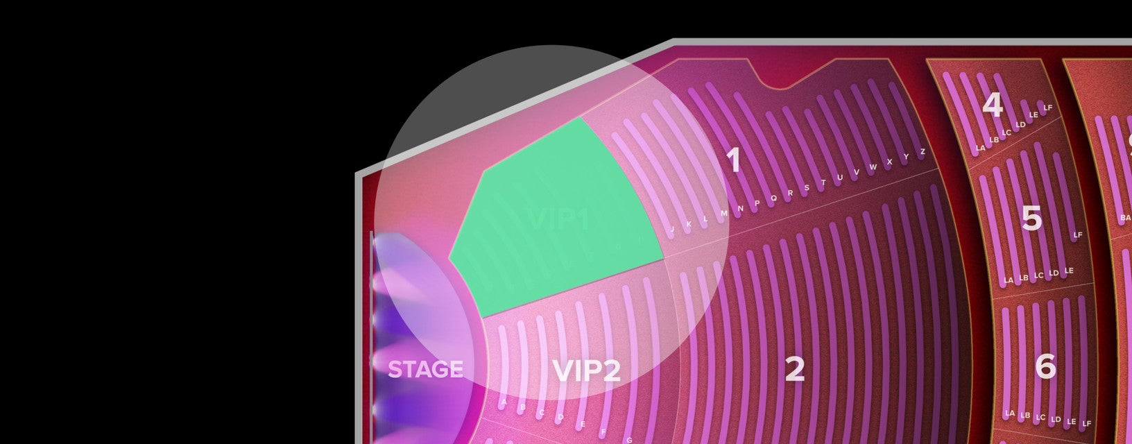Seat view from VIP