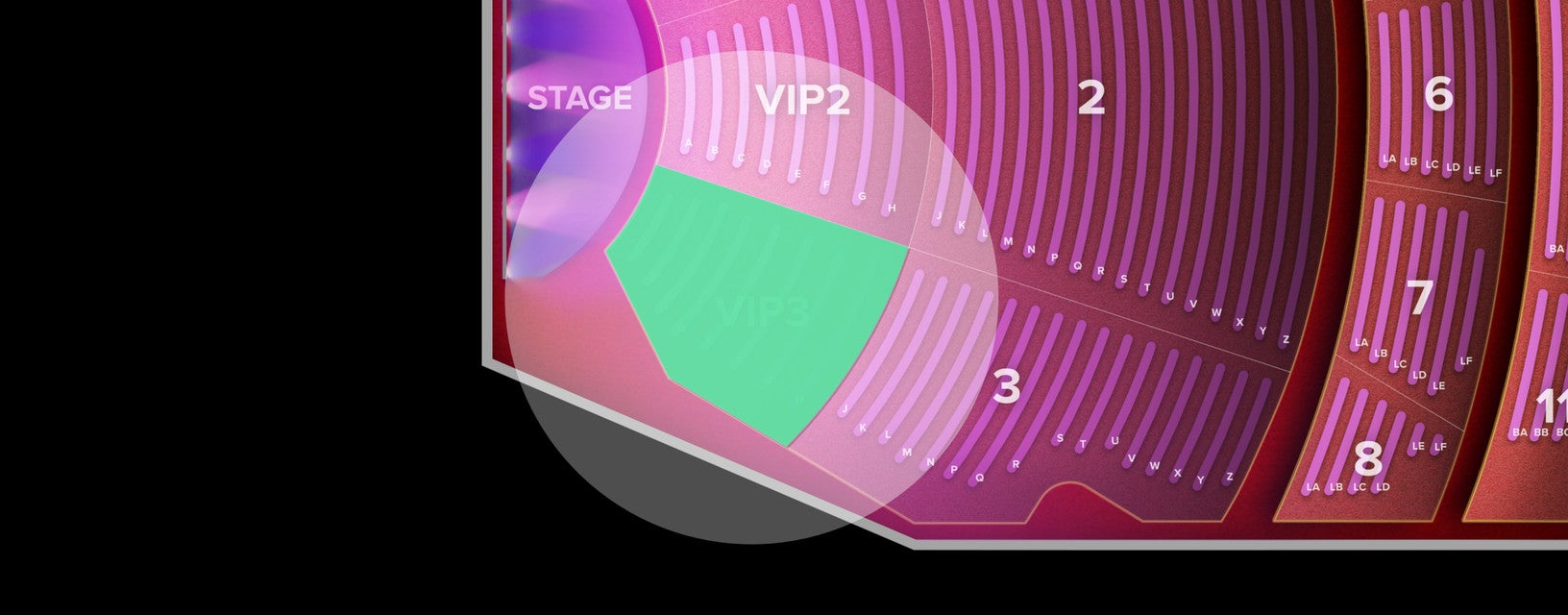 Seat view from VIP