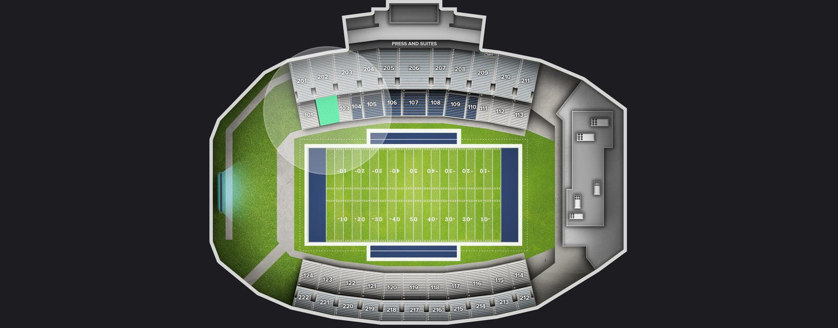 Seat view from Lower