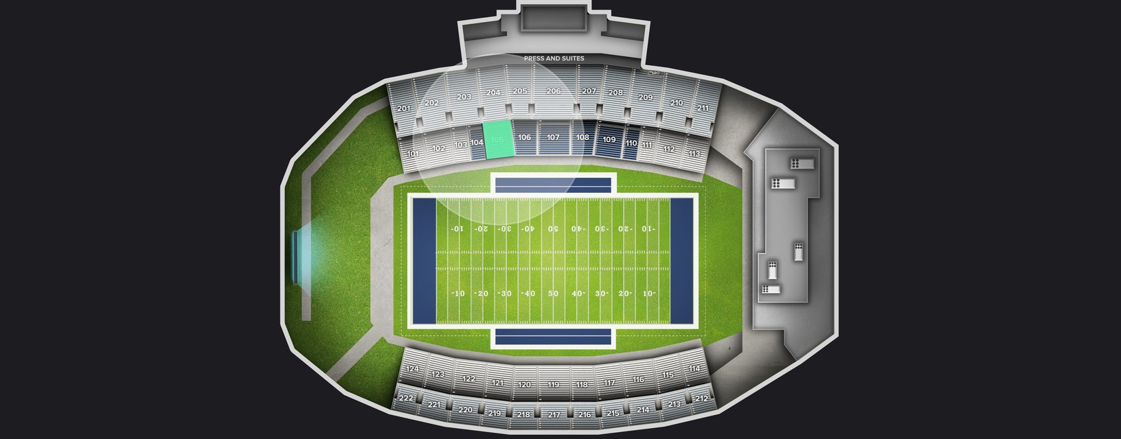 Seat view from Lower