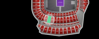 Seat view from Upper