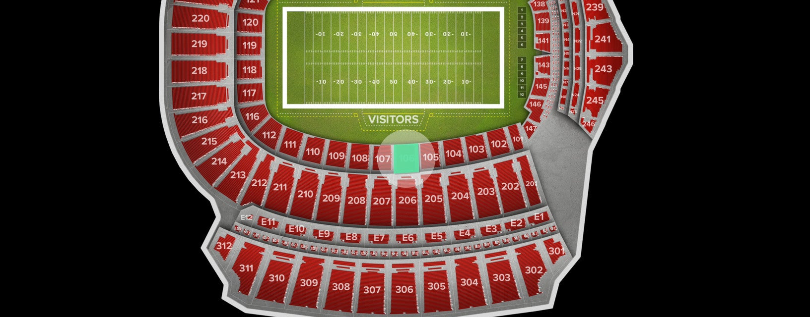 Seat view from Lower Premium