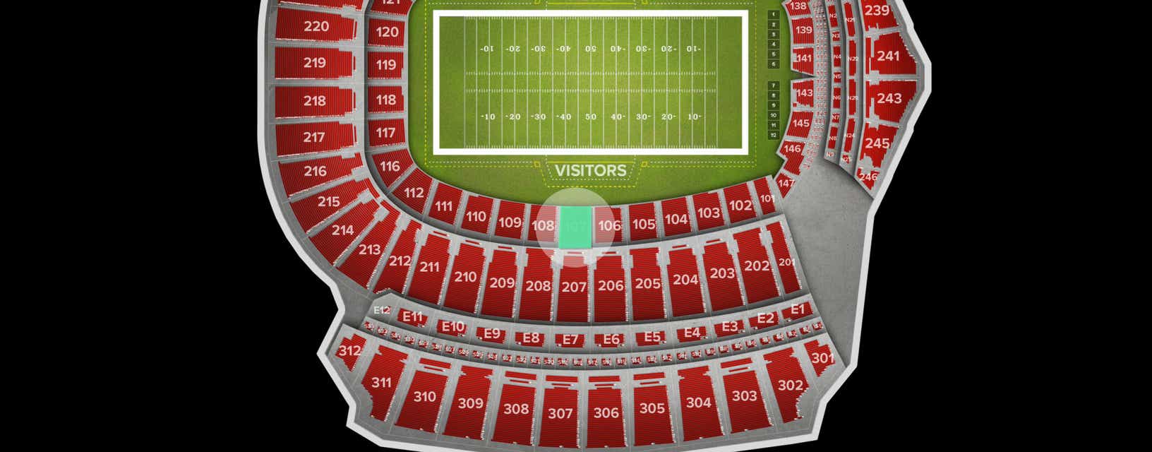 Seat view from Lower Premium