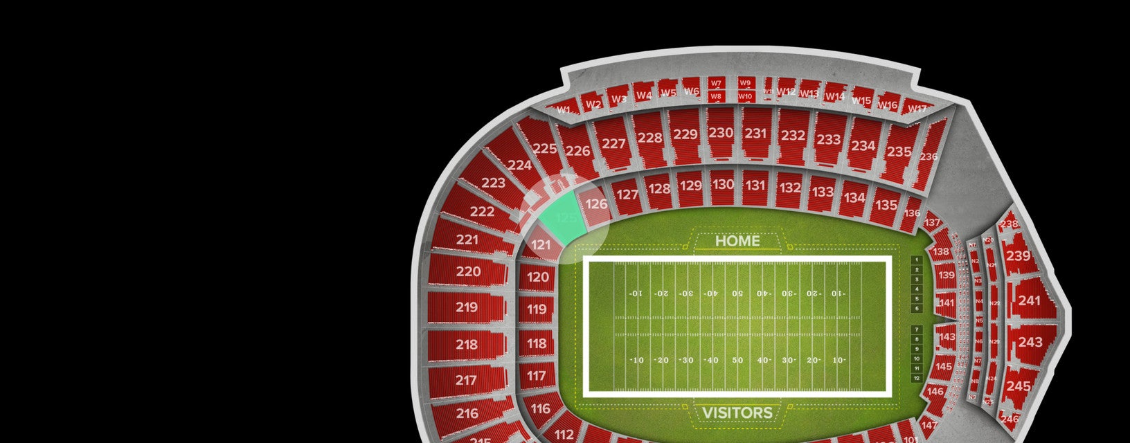 Seat view from Lower Corner