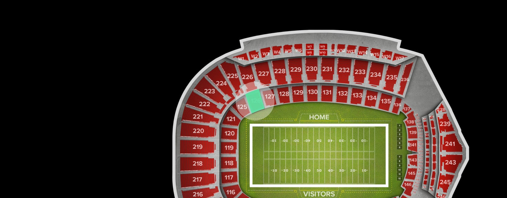 Seat view from Lower Corner