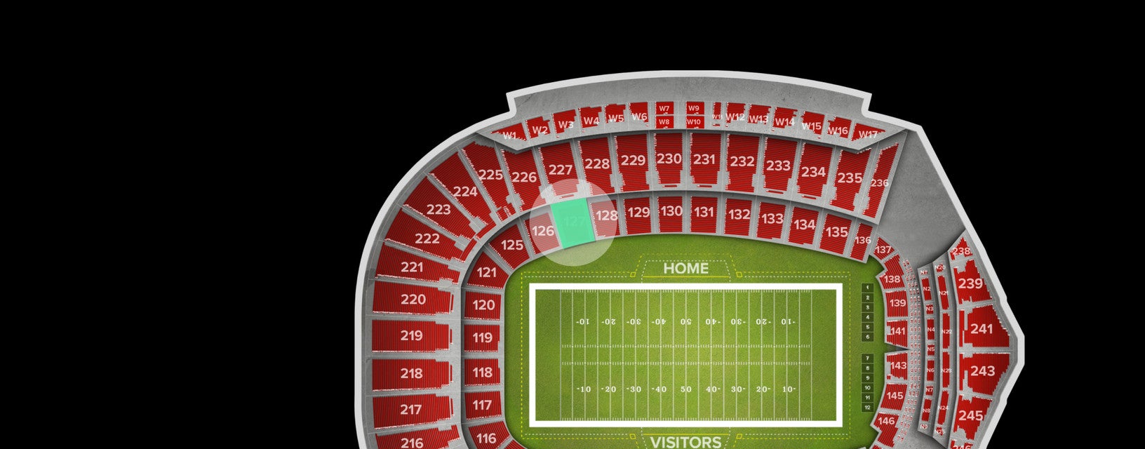 Seat view from Lower Corner