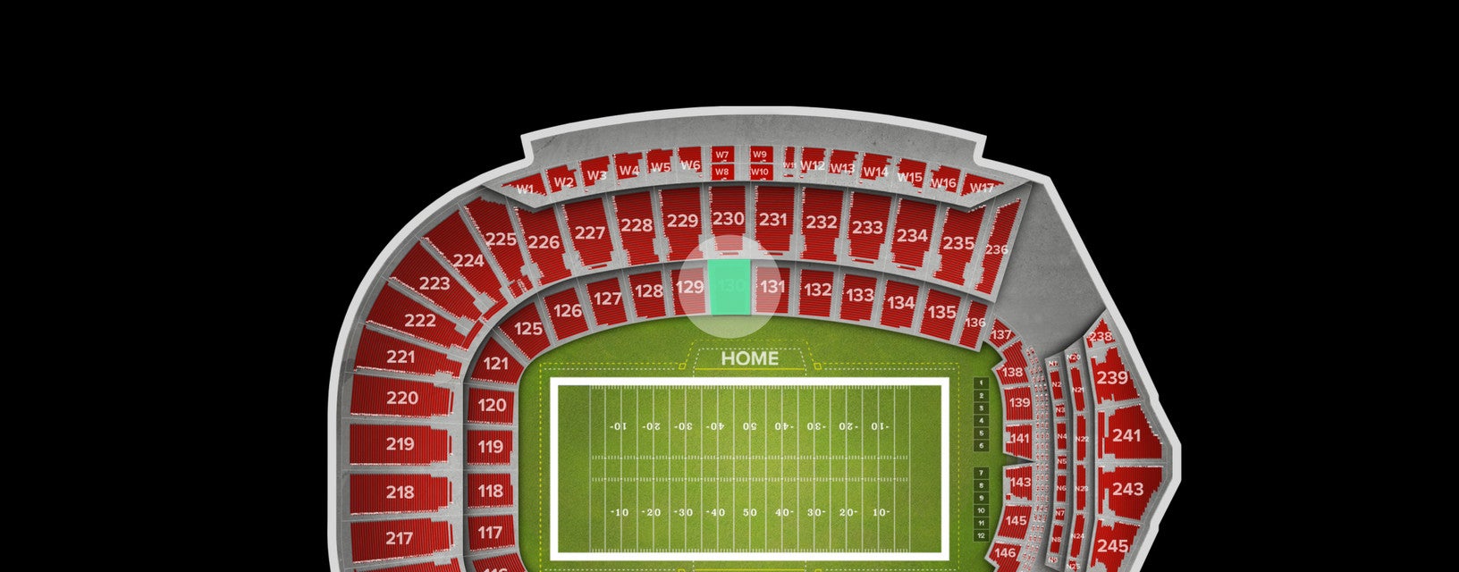 Seat view from Lower Premium