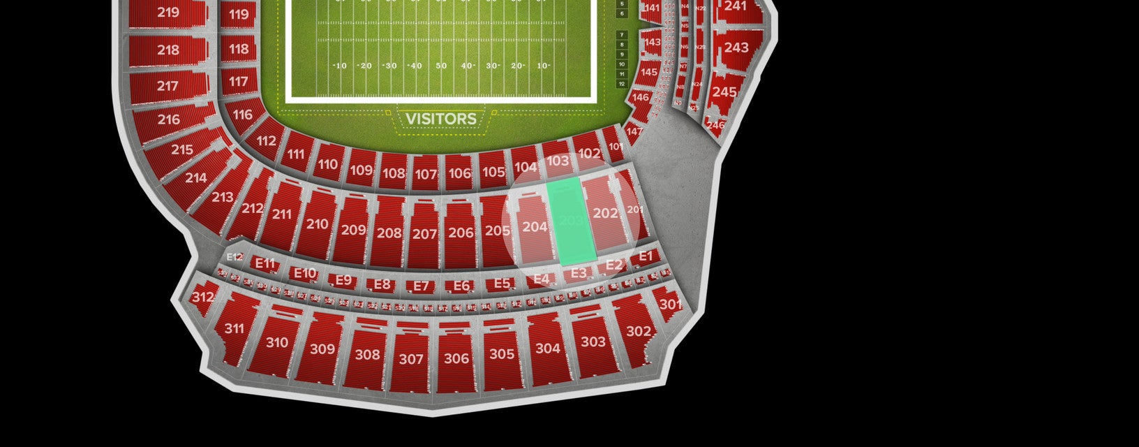 Seat view from Upper Corner