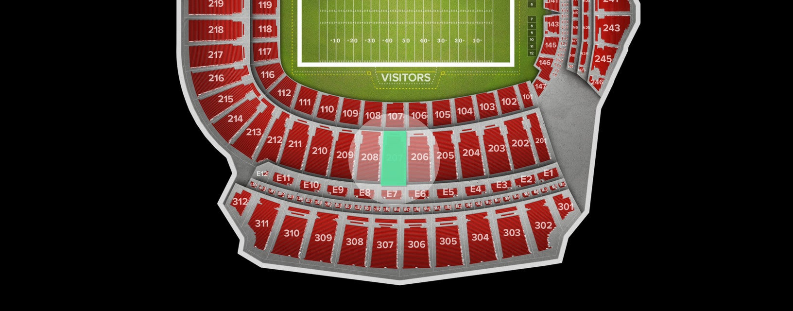 Seat view from Upper Premium