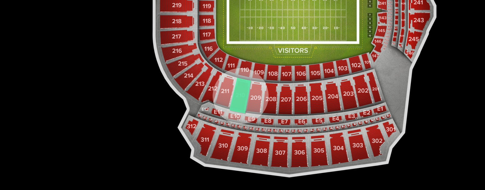 Seat view from Upper Corner