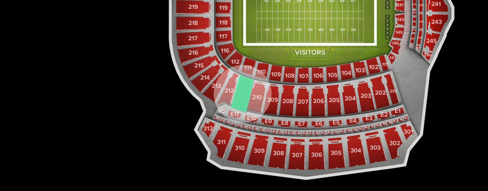 Seat view from Upper Corner