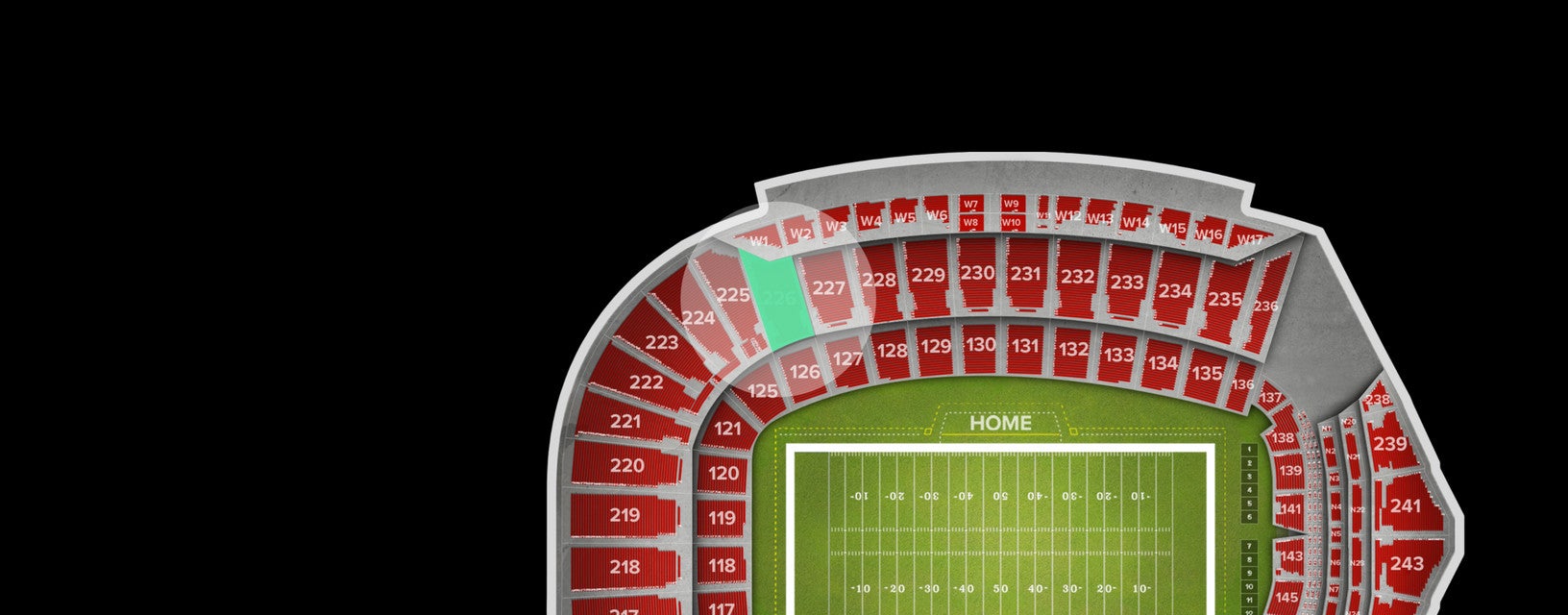 Seat view from Upper Corner