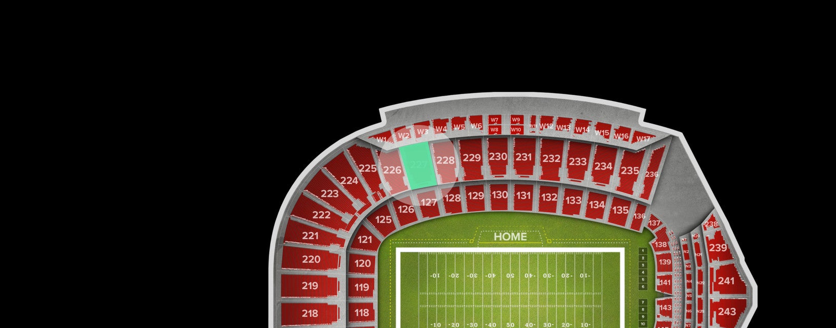 Seat view from Upper Corner