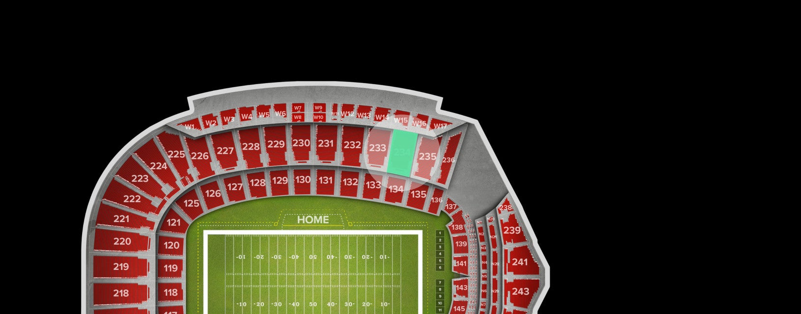 Seat view from Upper Corner