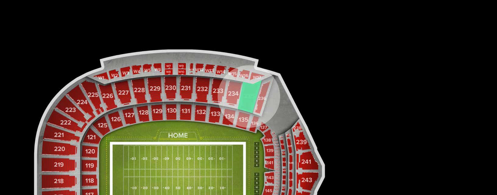 Seat view from Upper Corner
