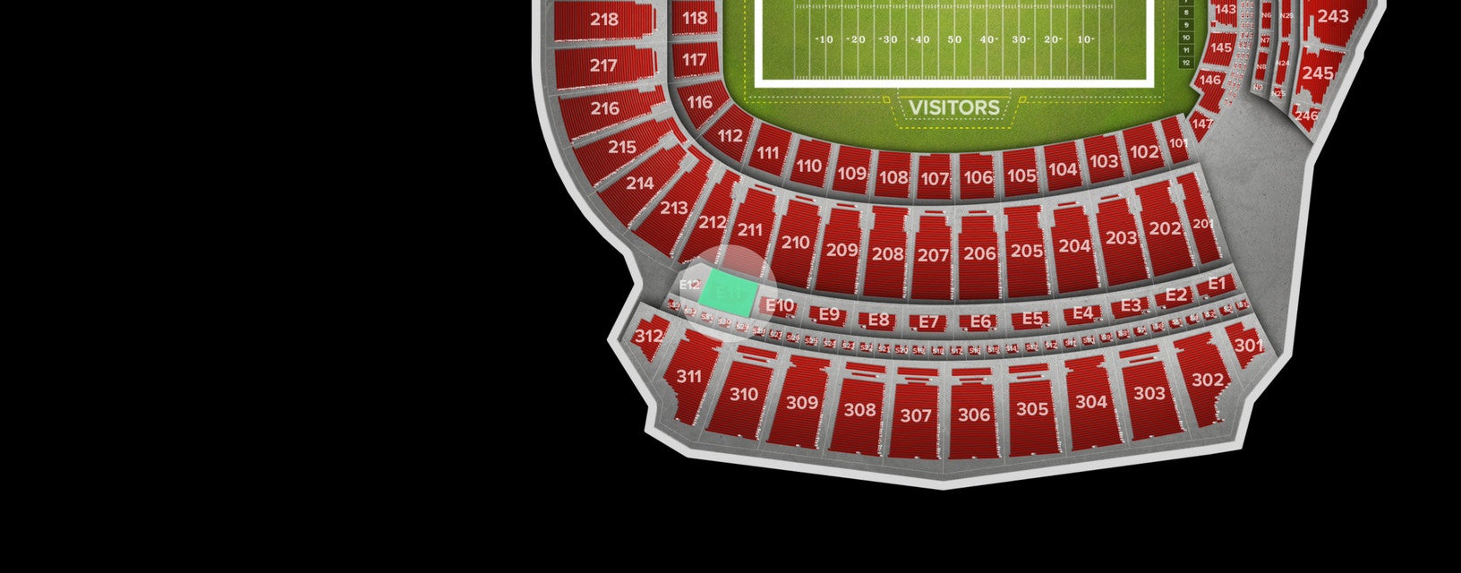 Seat view from Premium Box