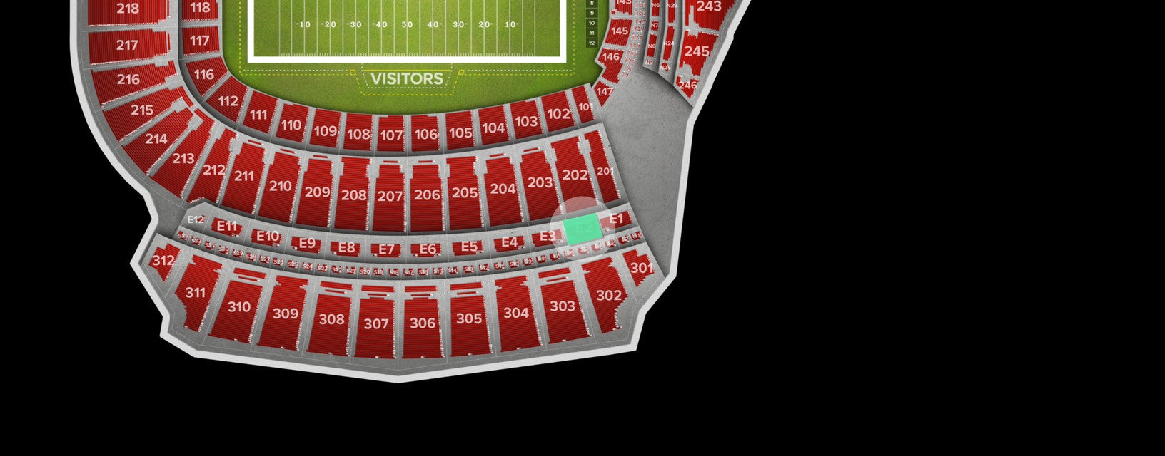 Seat view from Premium Box