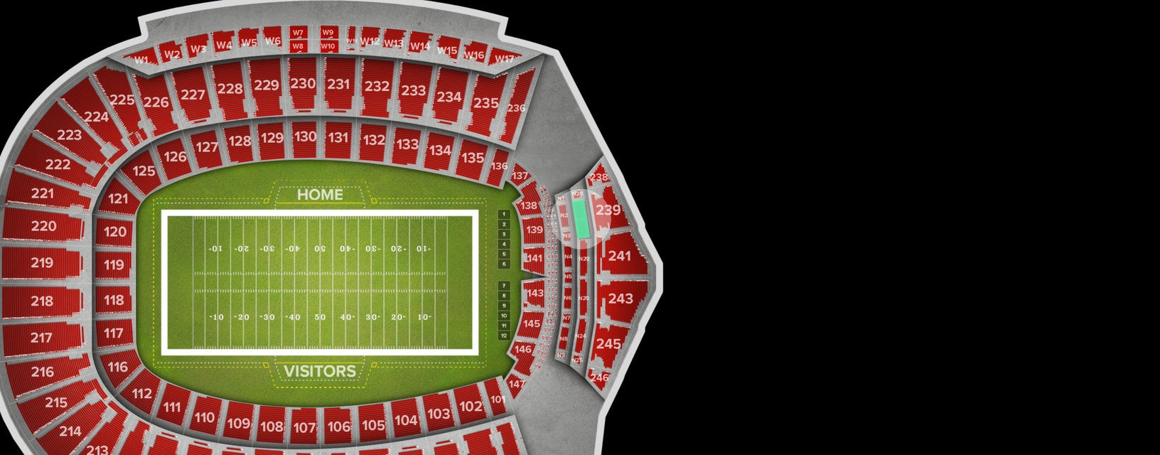 Seat view from N21