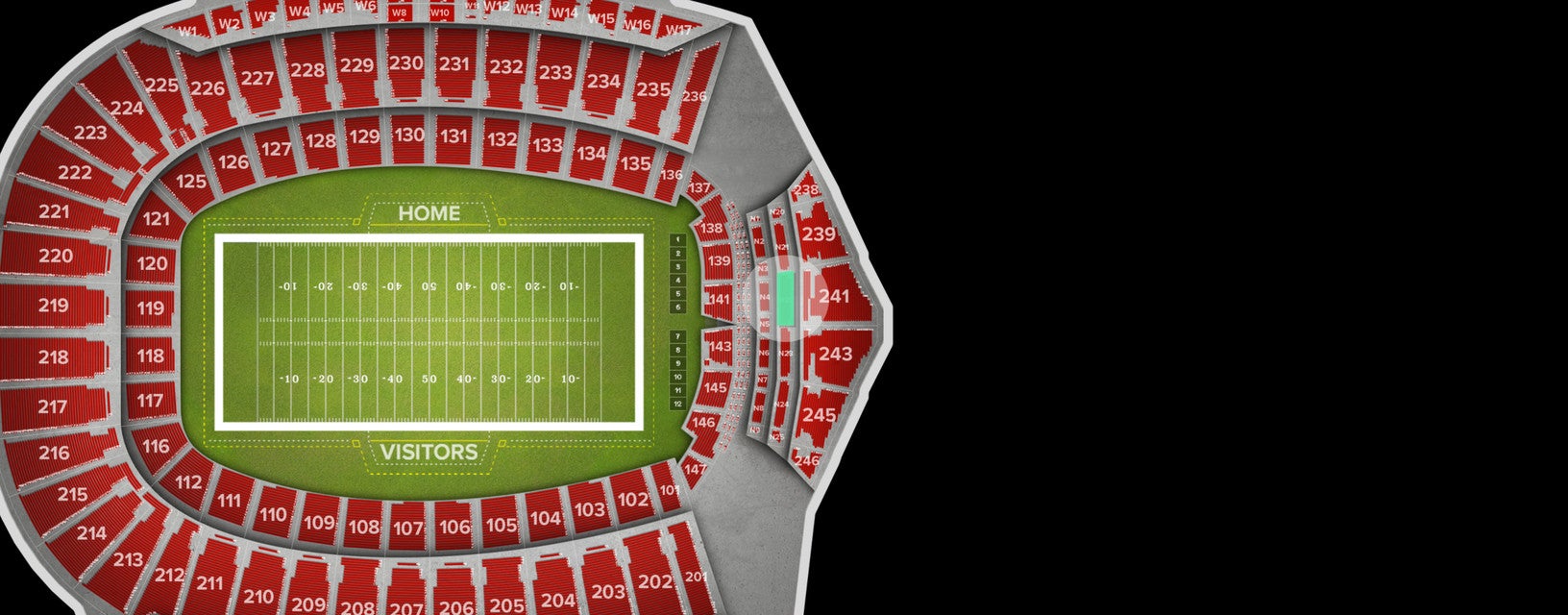 Seat view from N22