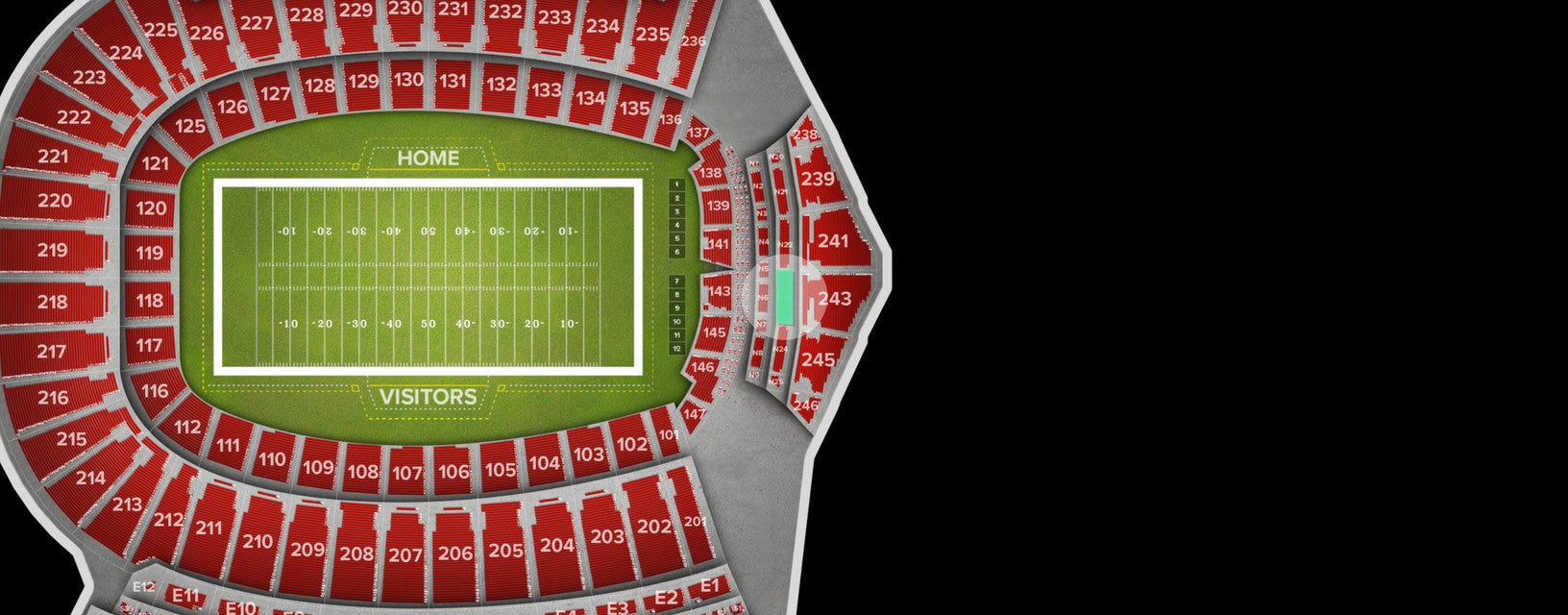 Seat view from N23