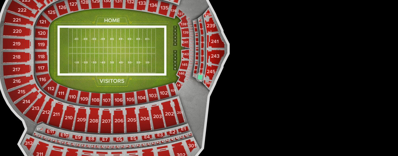 Seat view from N25