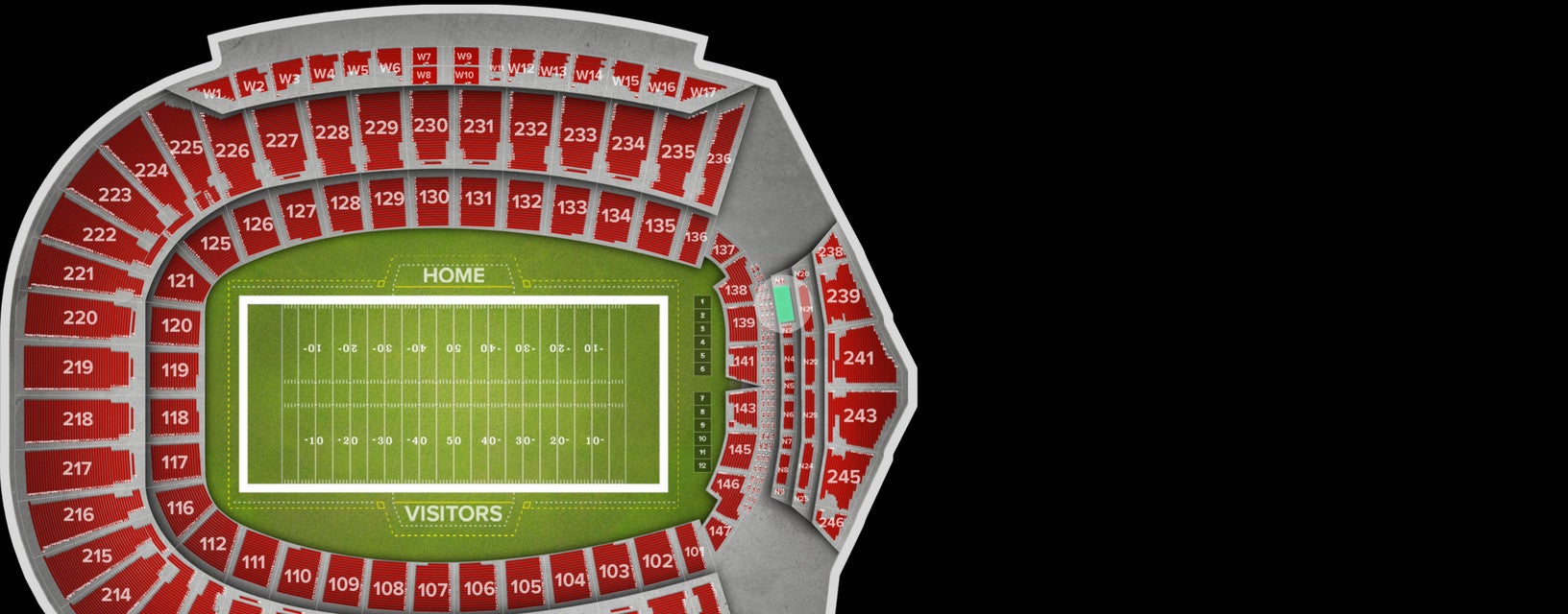 Seat view from N2