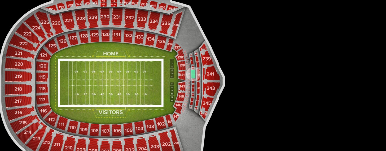 Seat view from N4