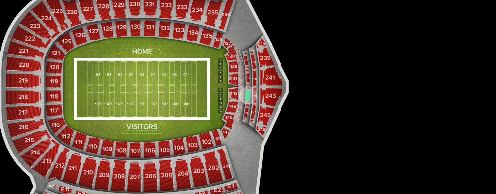 Seat view from N6