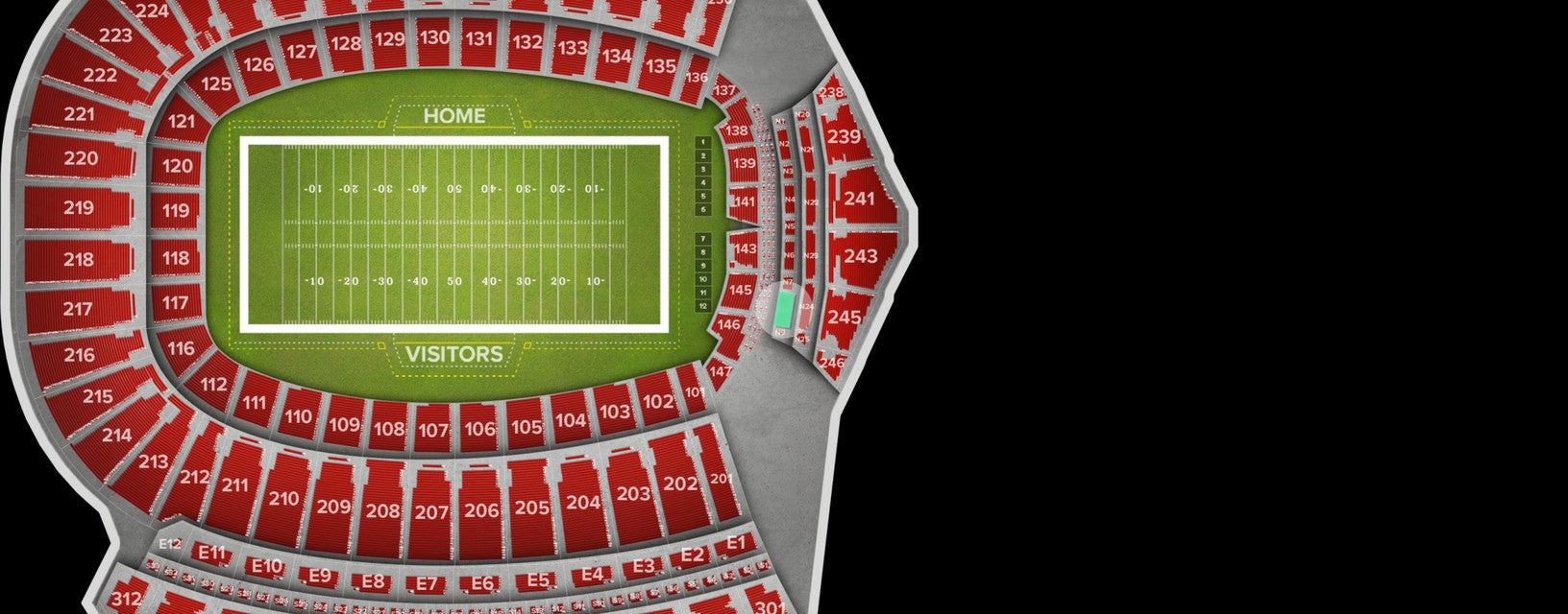 Seat view from N8