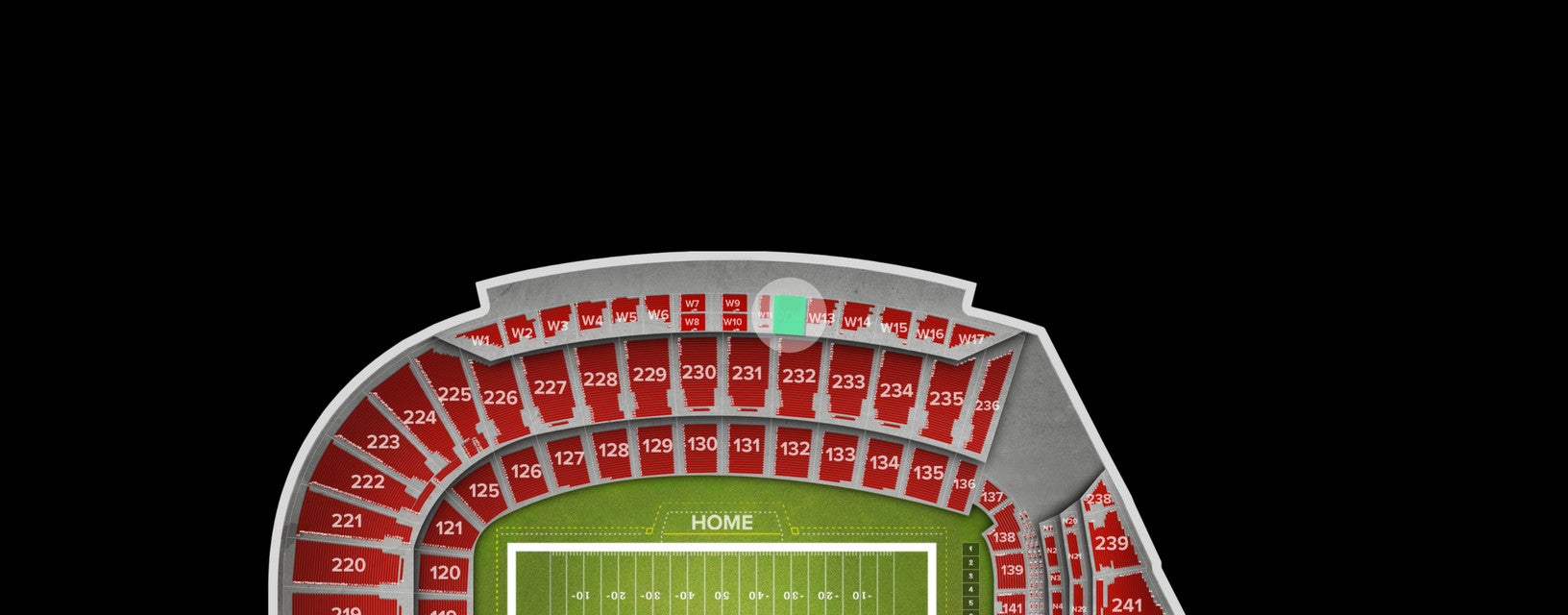 Seat view from Premium Box