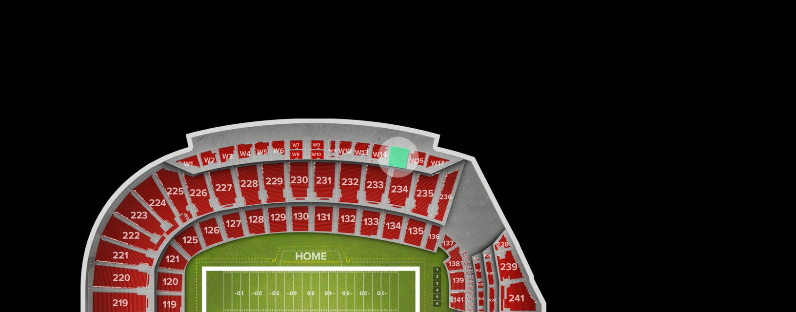Seat view from Premium Box