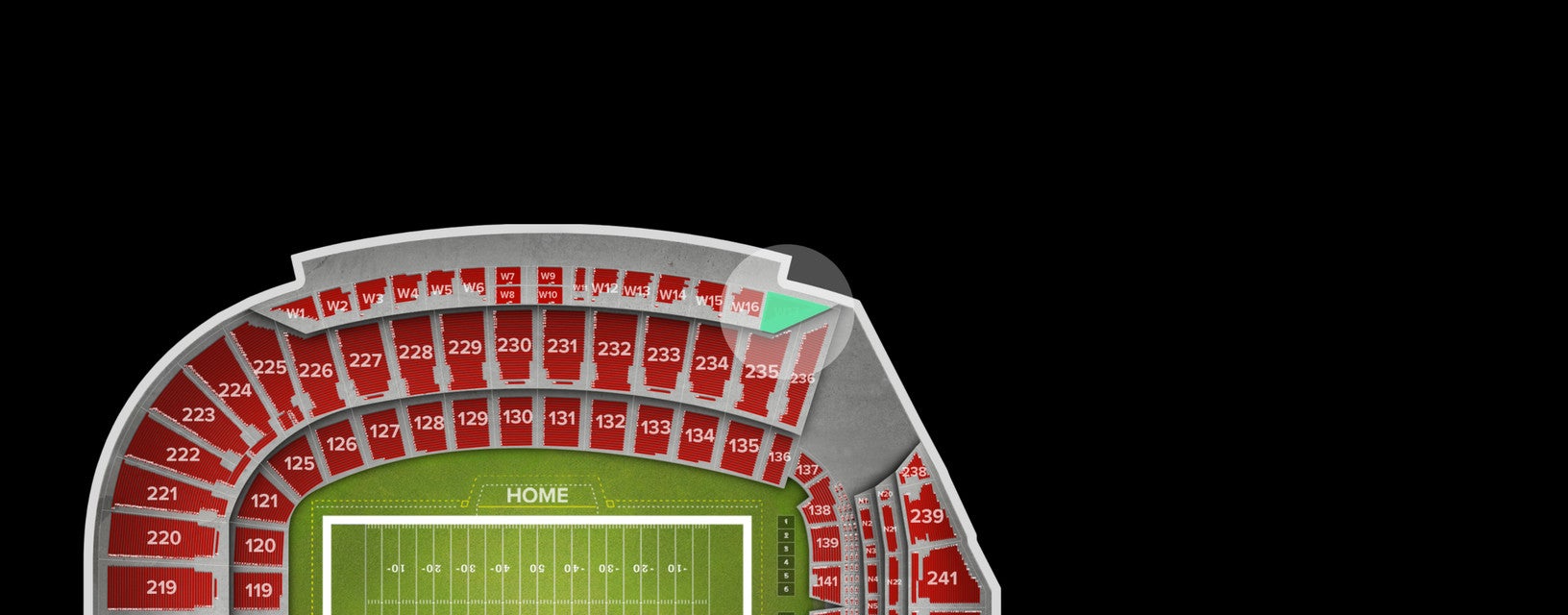 Seat view from Premium Box