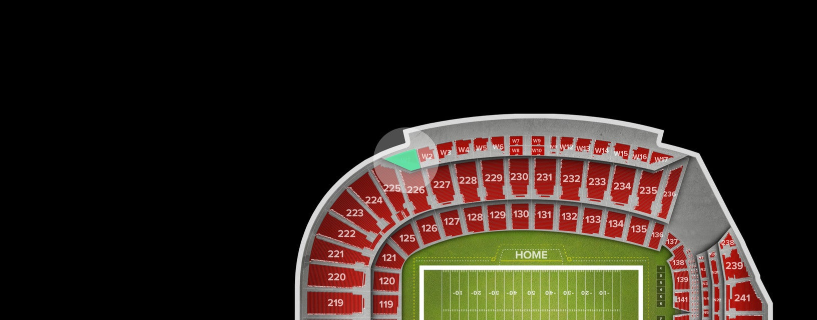 Seat view from Premium Box