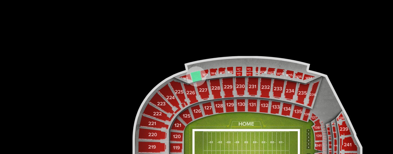 Seat view from Premium Box