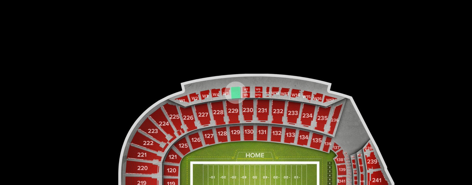 Seat view from Premium Box