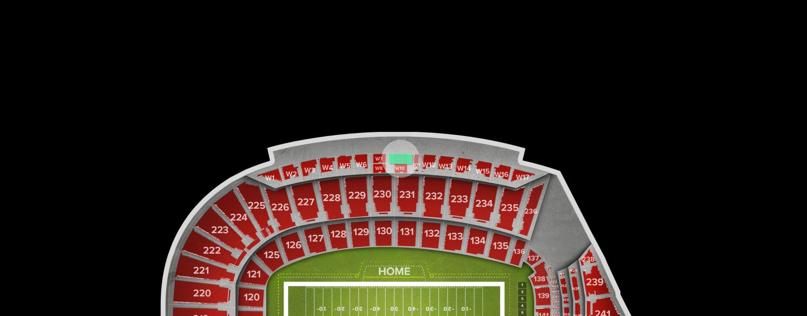 Seat view from Premium Box