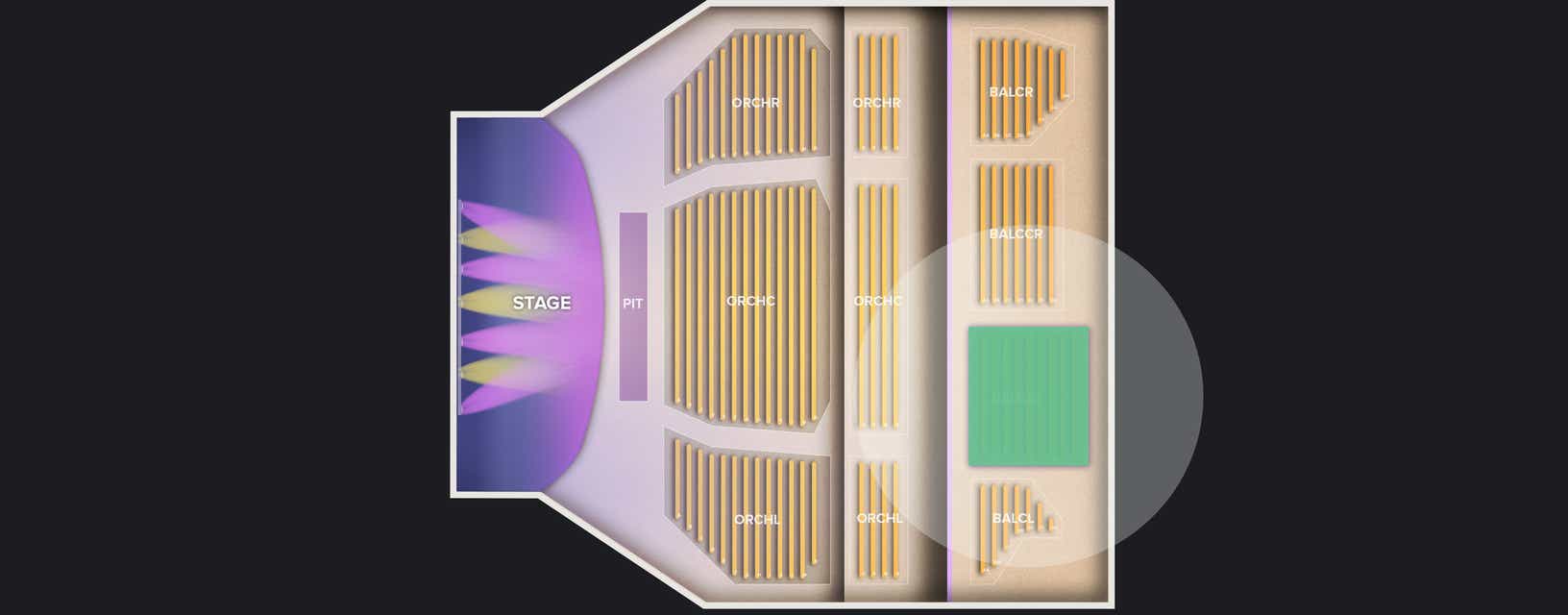 Seat view from