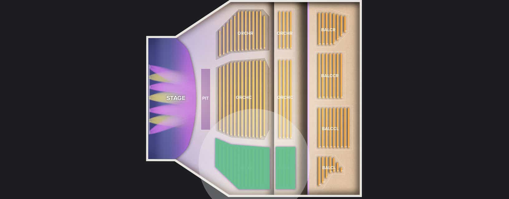 Seat view from Orchestra