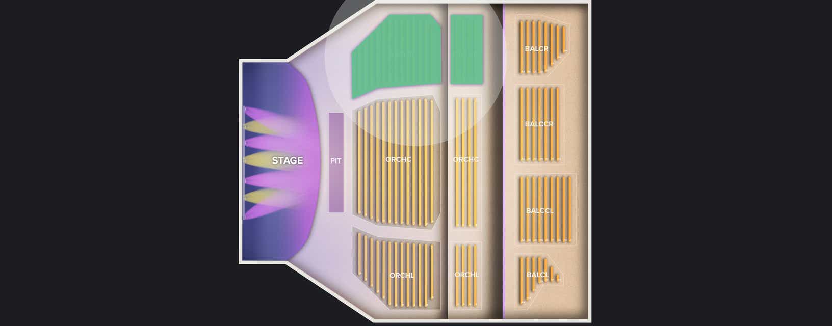 Seat view from Orchestra