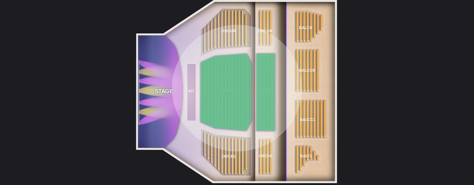 Seat view from Orchestra